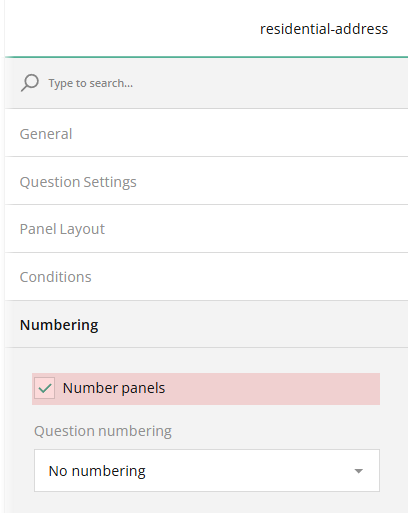 How to number panels